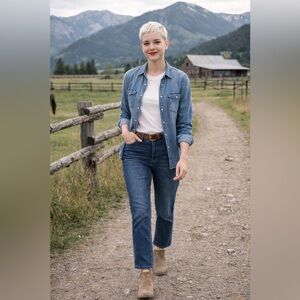 Chico’s Platinum Ultimate Fit Slim Leg Jeans Women’s 8 (Chico’s Size 1) Denim